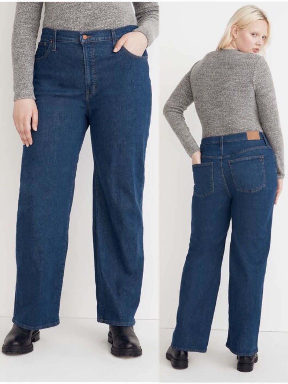 Madewell The Perfect Vintage Wide-Leg Jean in Fiardale Wash